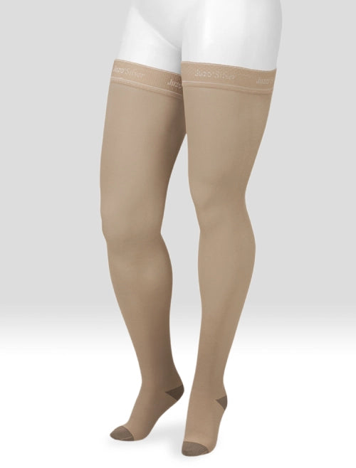 Juzo USA Soft Silver Thigh length Compression Stocking