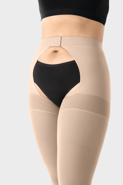 Juzo Dynamic Thigh length with Hip Attachment Compression Stocking