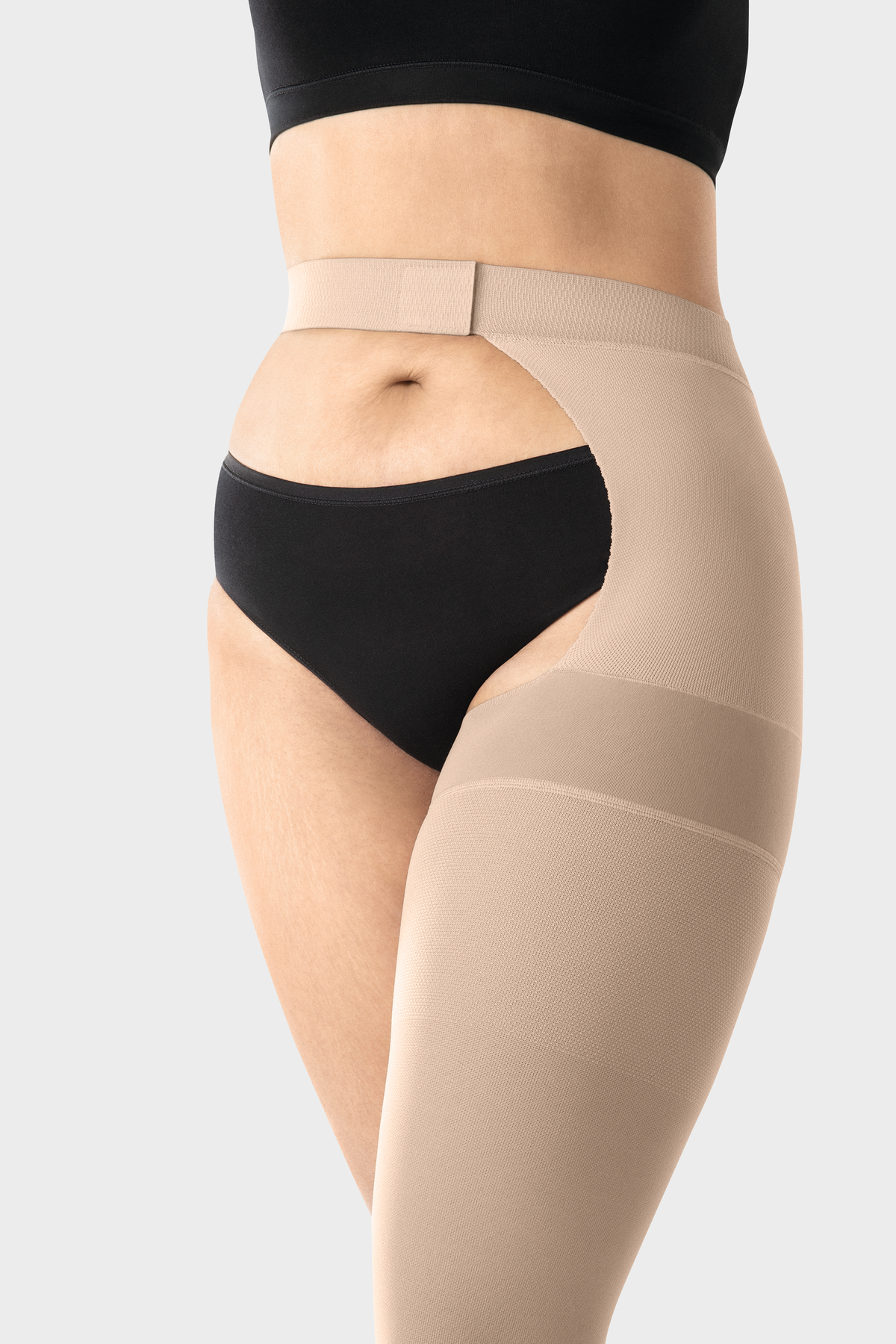 Juzo Dynamic Thigh length with Hip Attachment Compression Stocking