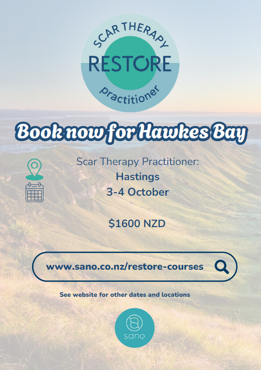 3-4 October 2026 Hawkes Bay Restore Scar Practitioner Course